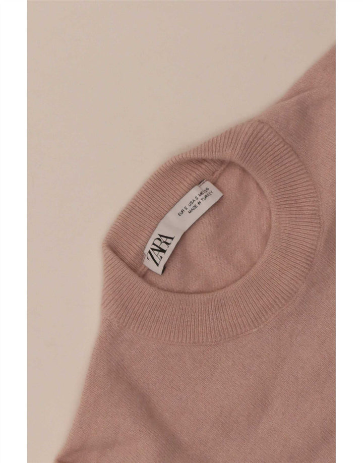 Zara Dame sweater med rund hals DK 10 Small Pink