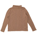 Marks & Spencer Dame Roll Neck Bluse Top UK 16 Stor Beige Bomuld