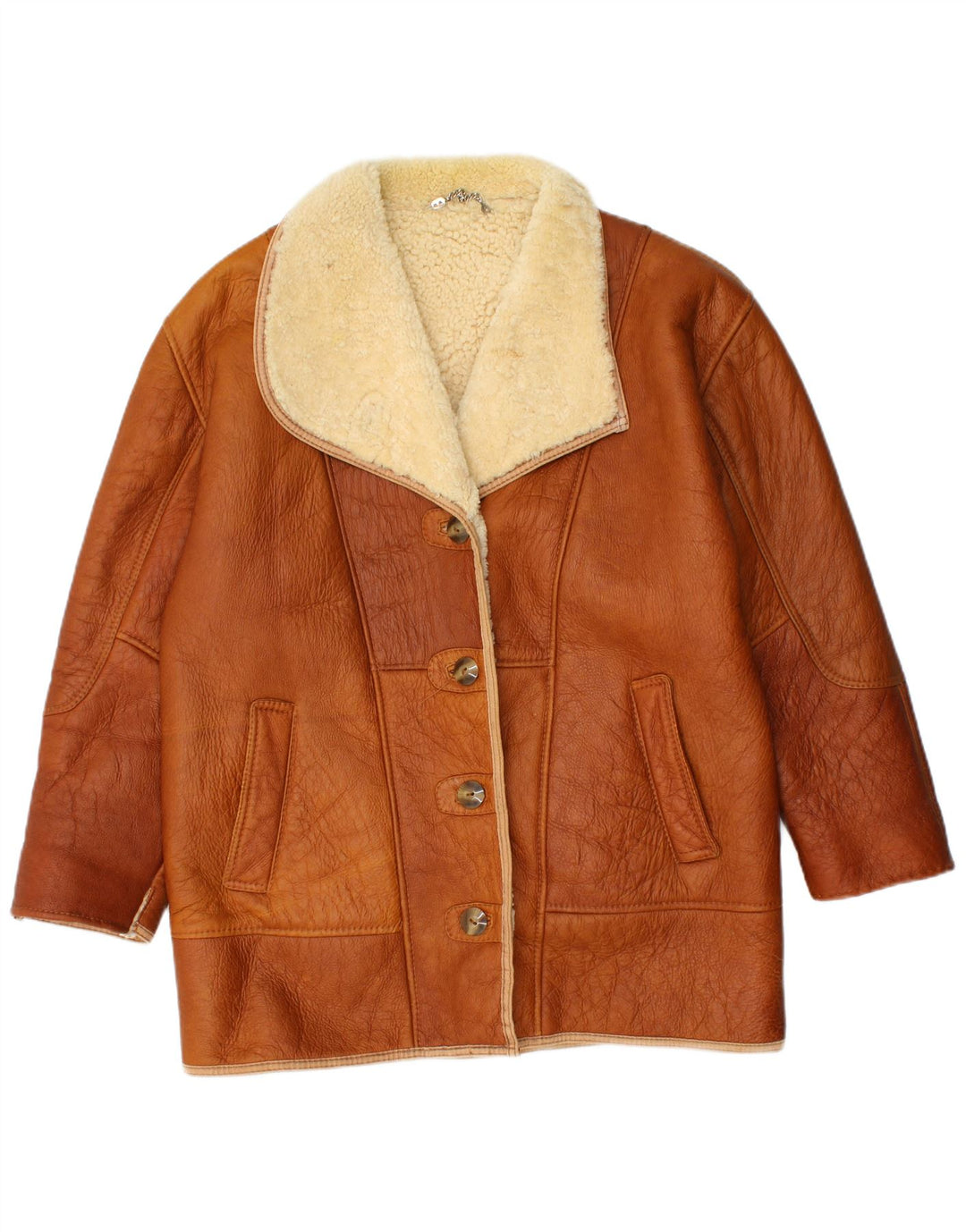 Anfor Dame Shearling Jacket IT 44 Medium Brown Shearling