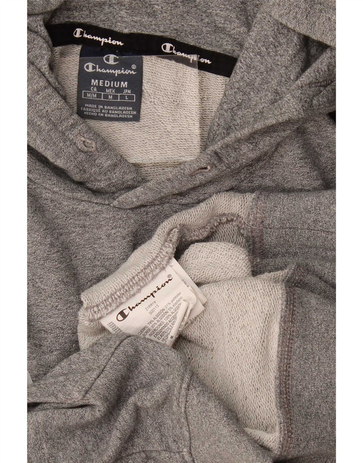 Champion Herre grafisk hættetrøje Jumper Medium Grey Colourblock Bomuld