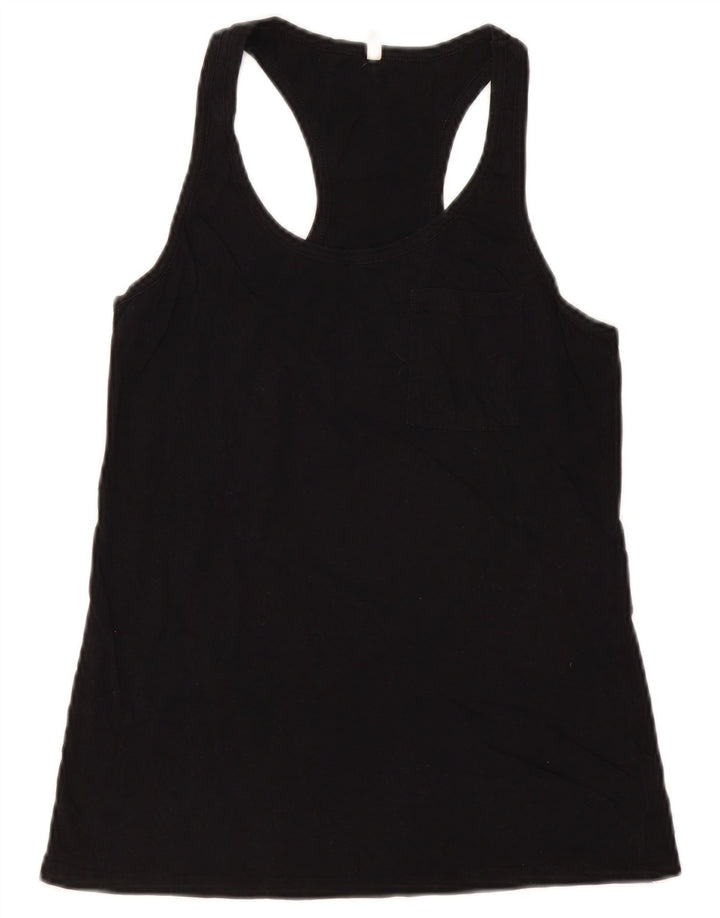 Benetton Damevest Top UK 12 Medium Sort Bomuld