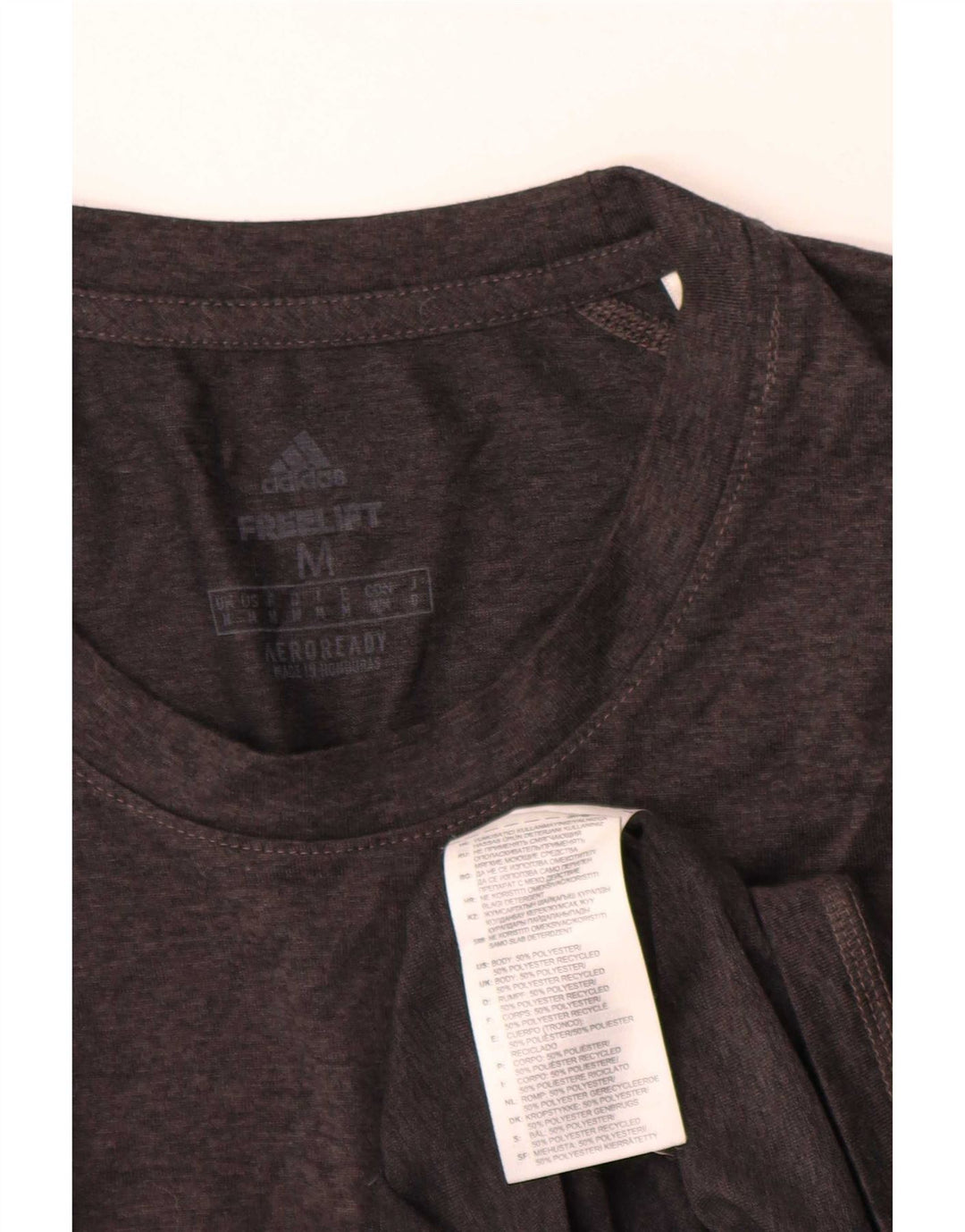 Adidas Herre Aeroready T-Shirt Top Medium Grey Polyester