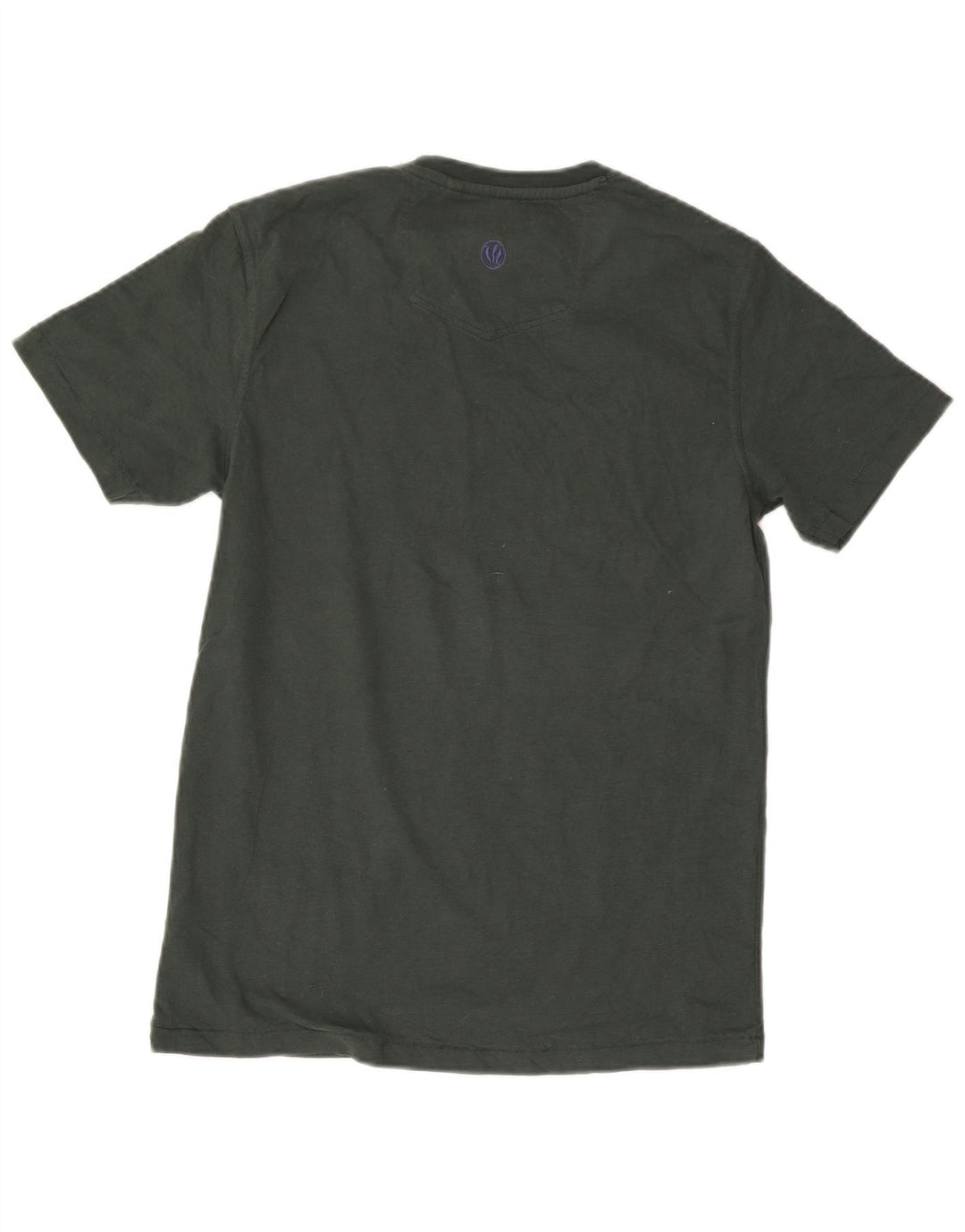 Fat Face Herre Grafisk T-Shirt Top Lille Grøn Bomuld
