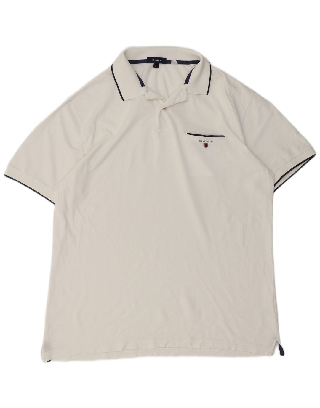 Gant Polo Shirt til mænd XL Hvid Bomuld