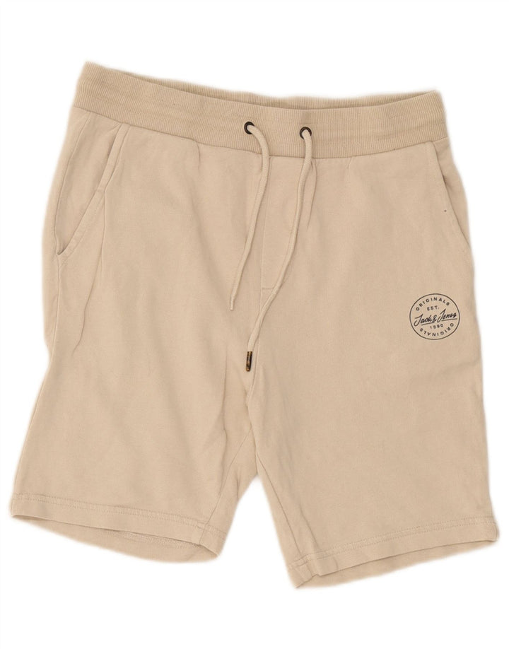 Jack & Jones Sportsshorts til mænd Små beige bomuld