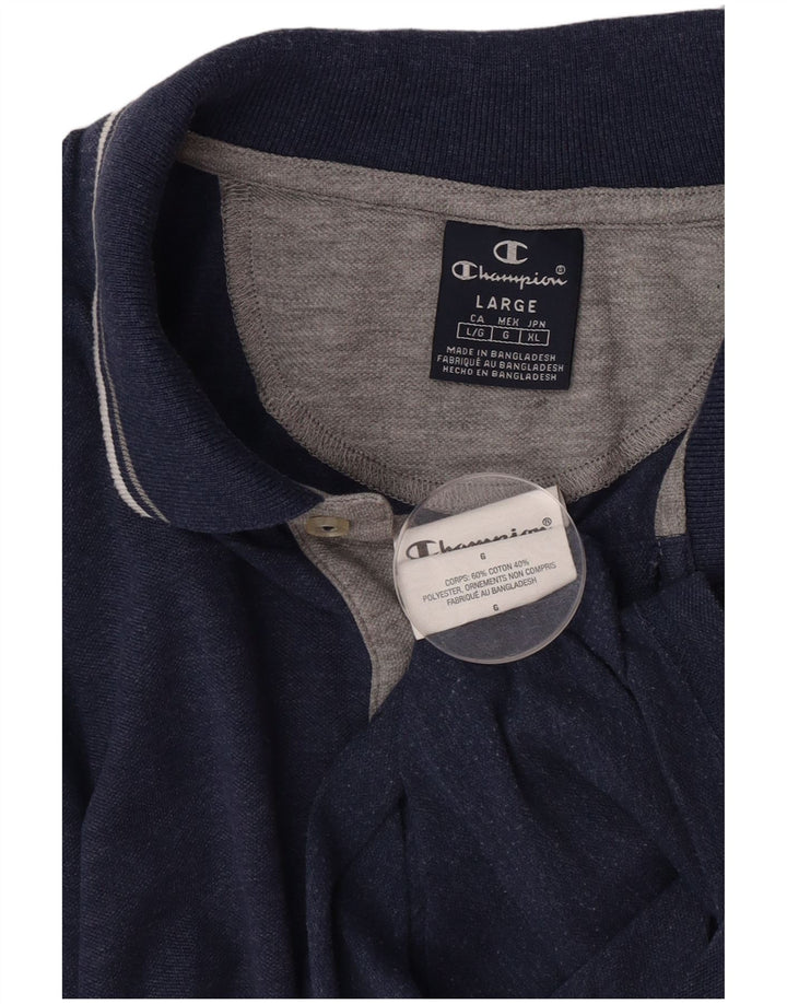 Champion herre poloshirt Stor marineblå bomuld