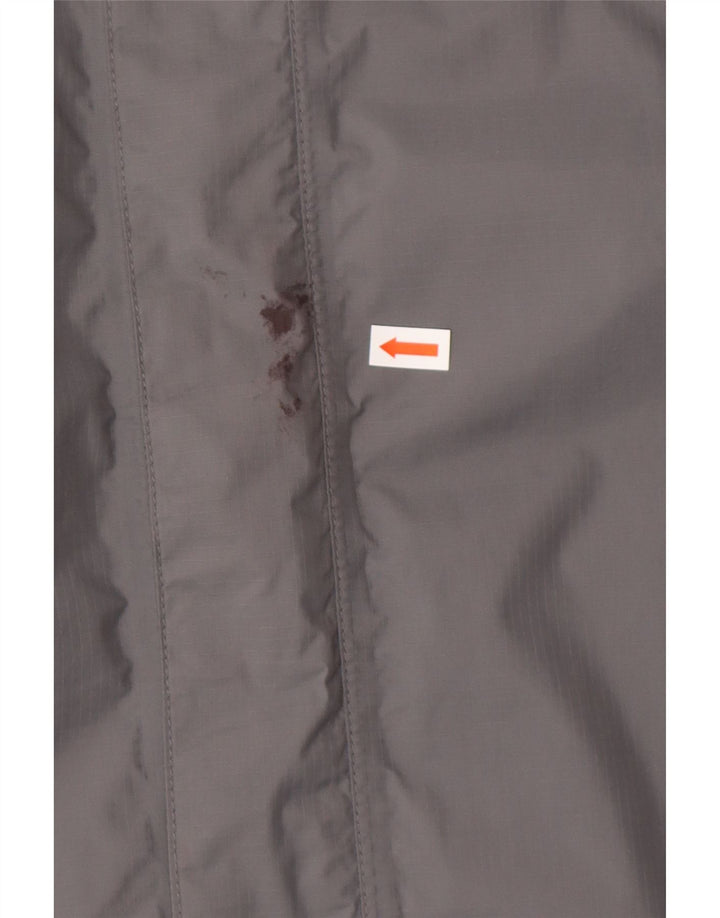 THE NORTH FACE Regnjakke med hætte til mænd UK 38 Medium Grå Nylon