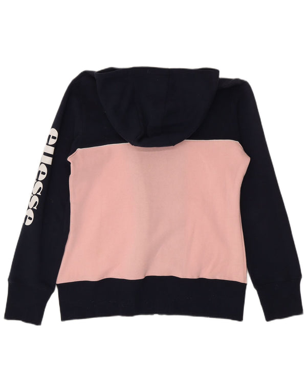 Ellesse Dame Hættetrøje Sweater UK 12 Medium Navy Blue Colourblock