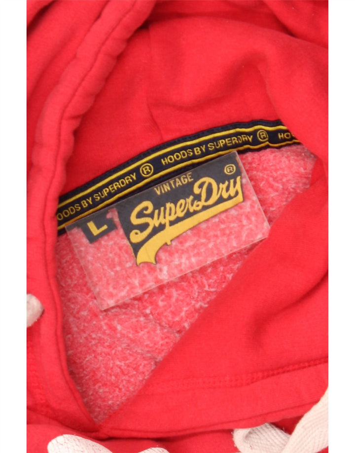 Superdry Grafisk hættetrøje til mænd, stor rød