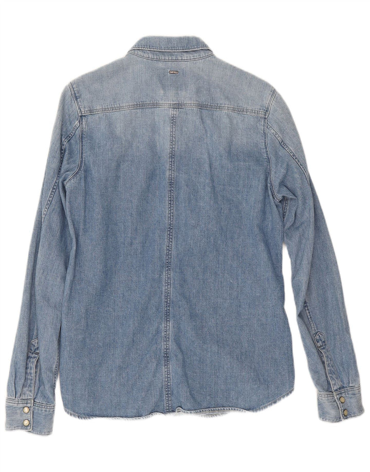 G-Star Dame Denim Shirt UK 14 Medium Blue