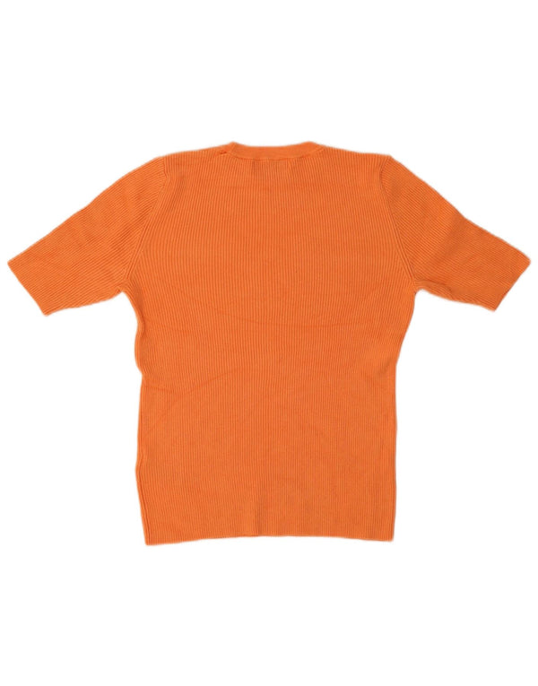 Marks & Spencer T-Shirt Top UK 12 Medium Orange Viscose