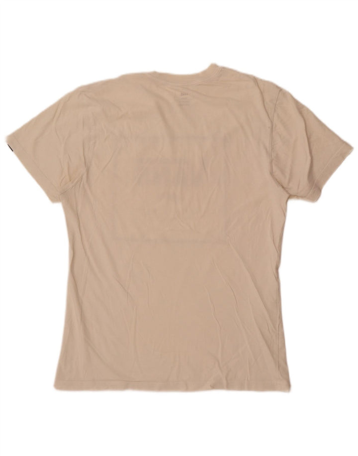 Vans Herre Custom Fit Grafisk T-shirt Top Medium Hvid Bomuld