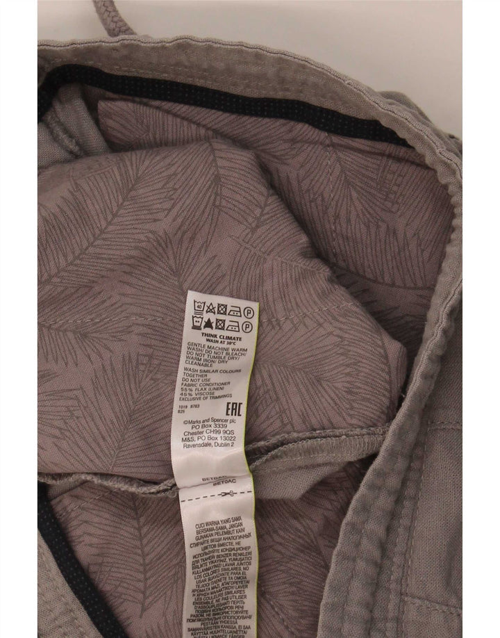 Marks & Spencer Lige Chinobukser til kvinder W30 L27 Grå hør