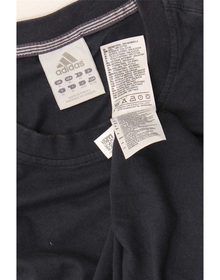 Adidas Herre Top Langærmet XL Marineblå Bomuld