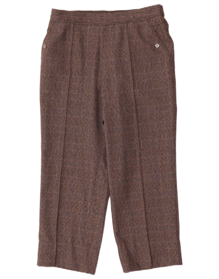 Marks & Spencer Dame Cropped Trousers UK 12 Medium W28 L24 Grå