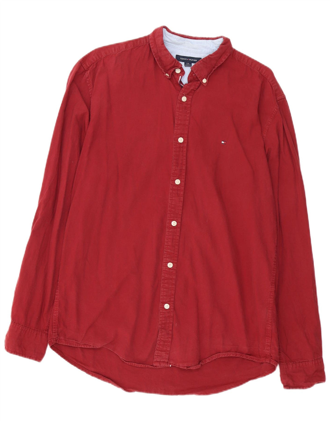TOMMY HILFIGER Herreskjorte Stor Bourgogne bomuld