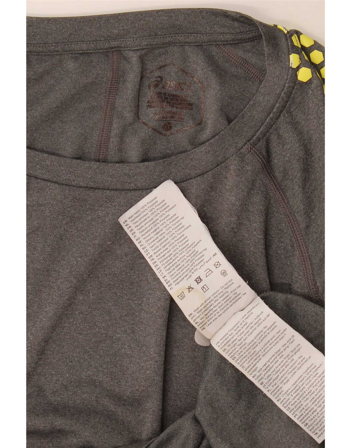 Asics Herre T-Shirt Top XL Grå plettet polyester