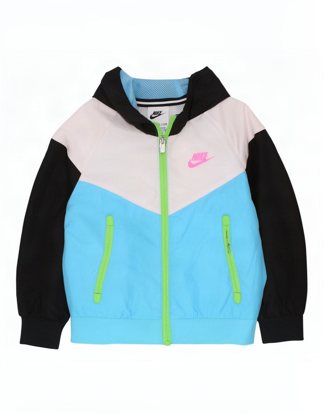 Nike Drenge Træningsdragt med hætte Topjakke 2-3 år Blå Colourblock Polyester