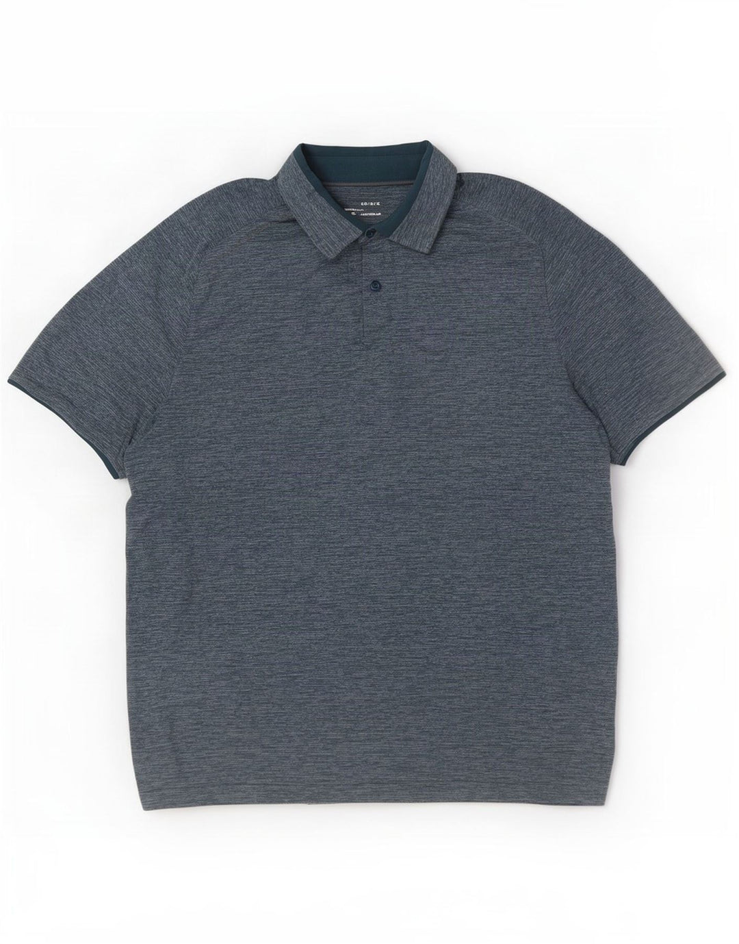 Under Armour Herre Heat Gear Polo Shirt Large Blue Flecked Polyester