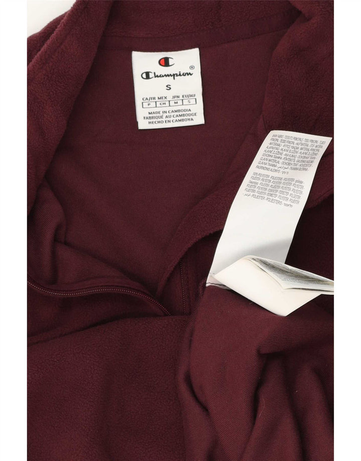 Champion herre lynlås-hals fleece jumper lille bordeaux polyester