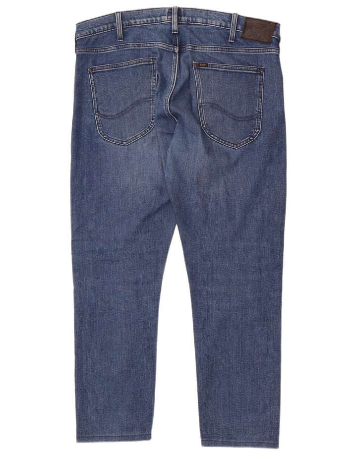 Lee Herre Luke Tapered Jeans W36 L29 Blå Bomuld