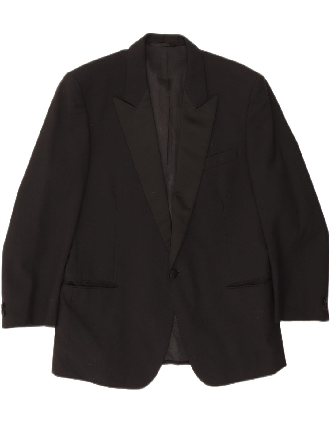 JVLIVS Mens 1 Button Blazer Jacket IT 50 Large Black Wool Vintage Jvlivs and Second-Hand Jvlivs from Messina Hembry 