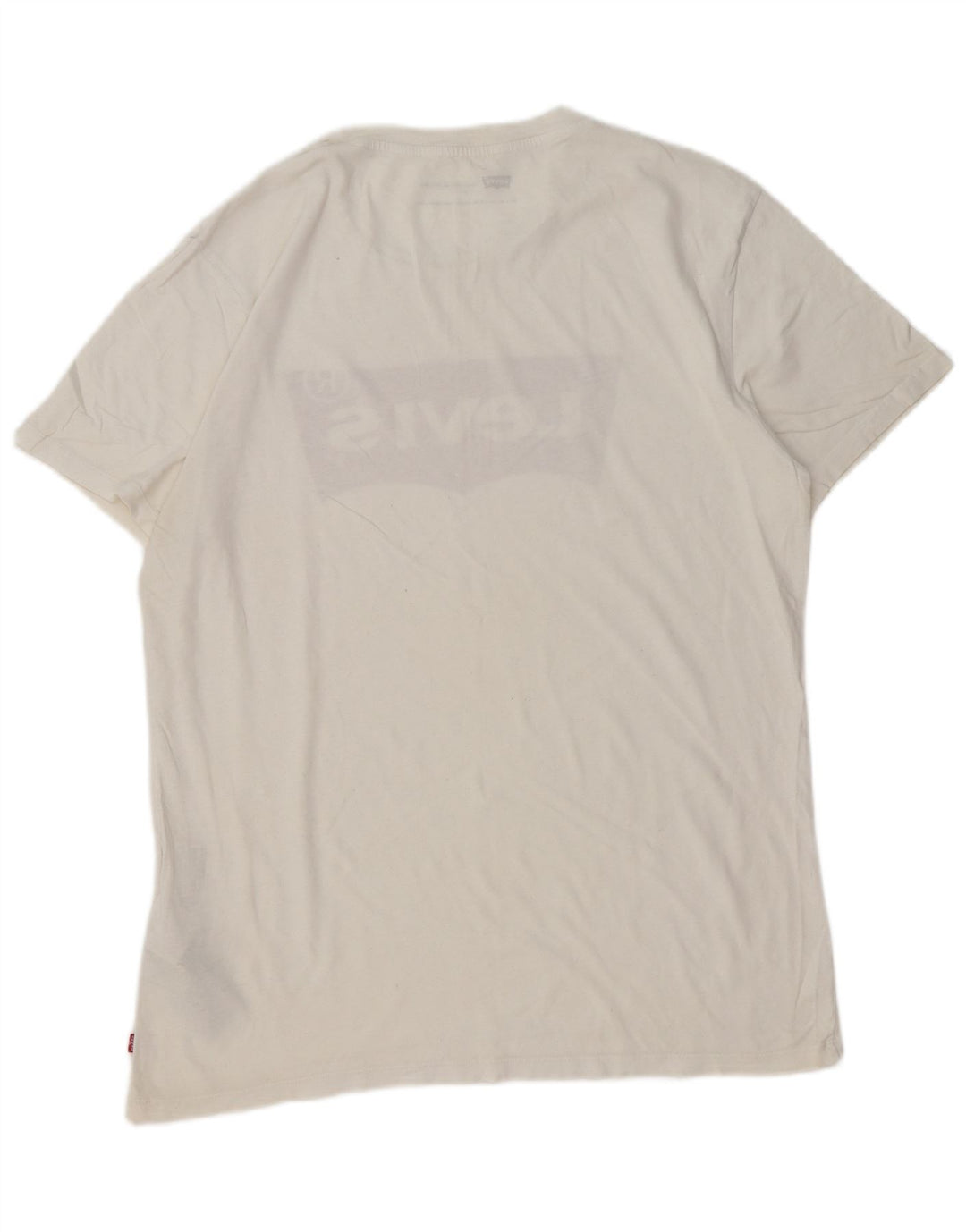 Levi's Herre Standard Fit Grafisk T-Shirt Top Stor hvid Bomuld