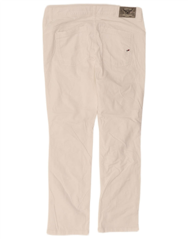 Tommy Hilfiger Herre Slim Jeans W34 L34 Hvid Bomuld