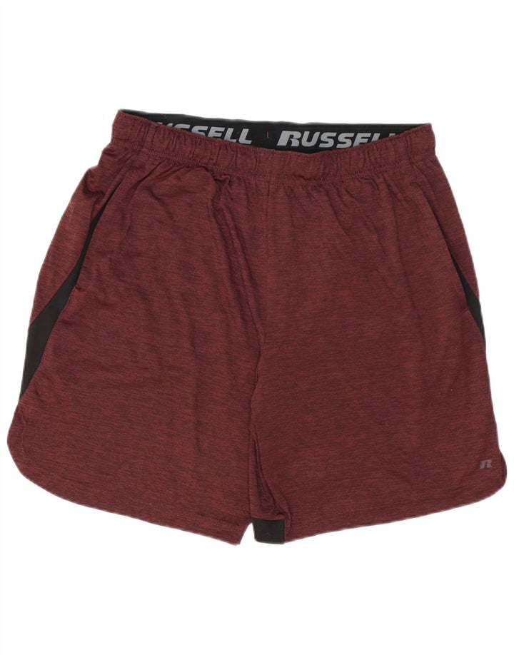 RUSSELL ATHLETIC Herre Dri-Power Sportshorts Medium Maroon Colourblock