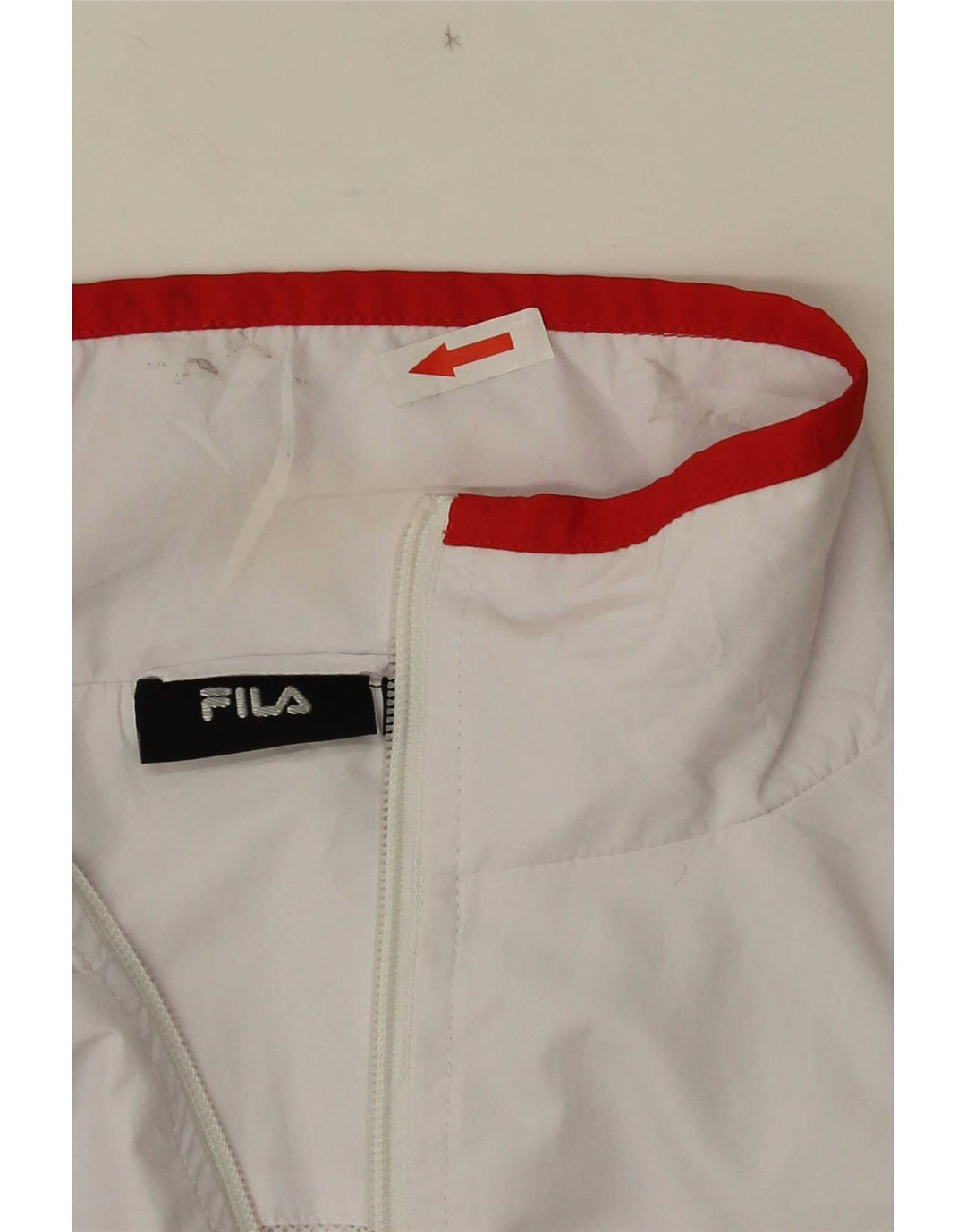 Fila Dame Træningssæt Top Jakke UK 16 Large Hvid Polyester