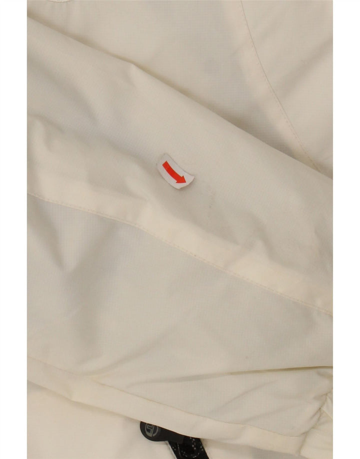 SERGIO TACCHINI Womens Hooded Padded Jacket IT 44 Medium White Polyamide