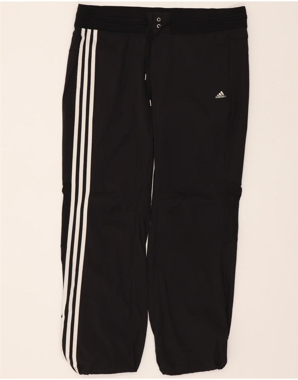 Adidas Dame Capri Træningsdragt Bukser UK 16 Large W34 L28 Sort