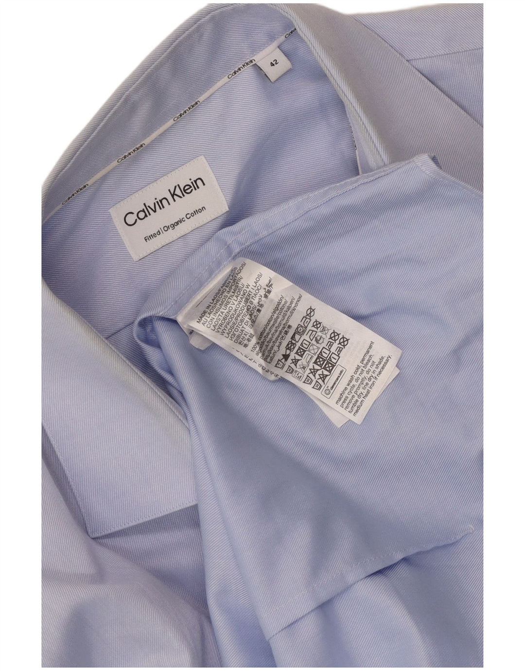 Calvin Klein Herreskjorte str. 42 Large Blue Cotton
