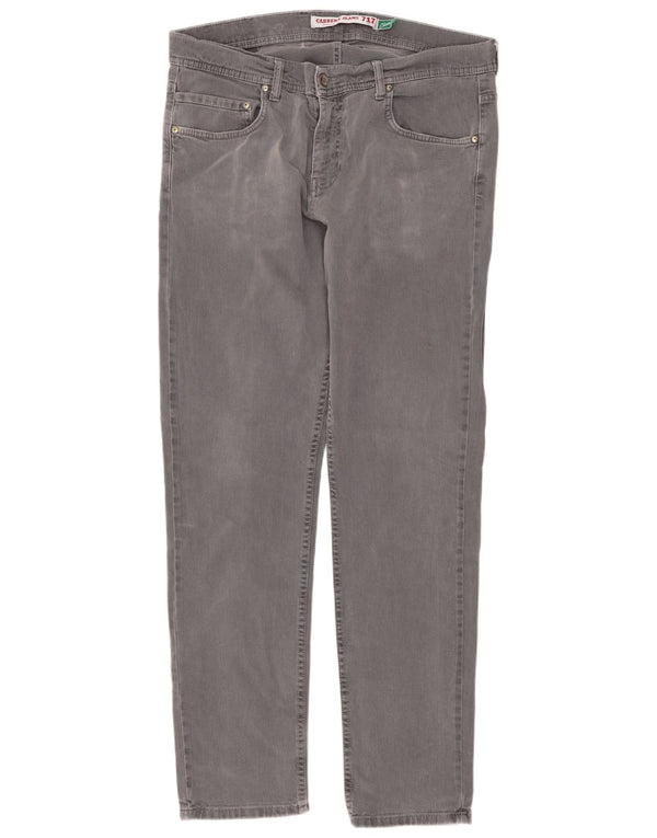 Carrera Herre 717 Slim Fit Casual Bukser IT 52 XL W36 L32 Grå Bomuld