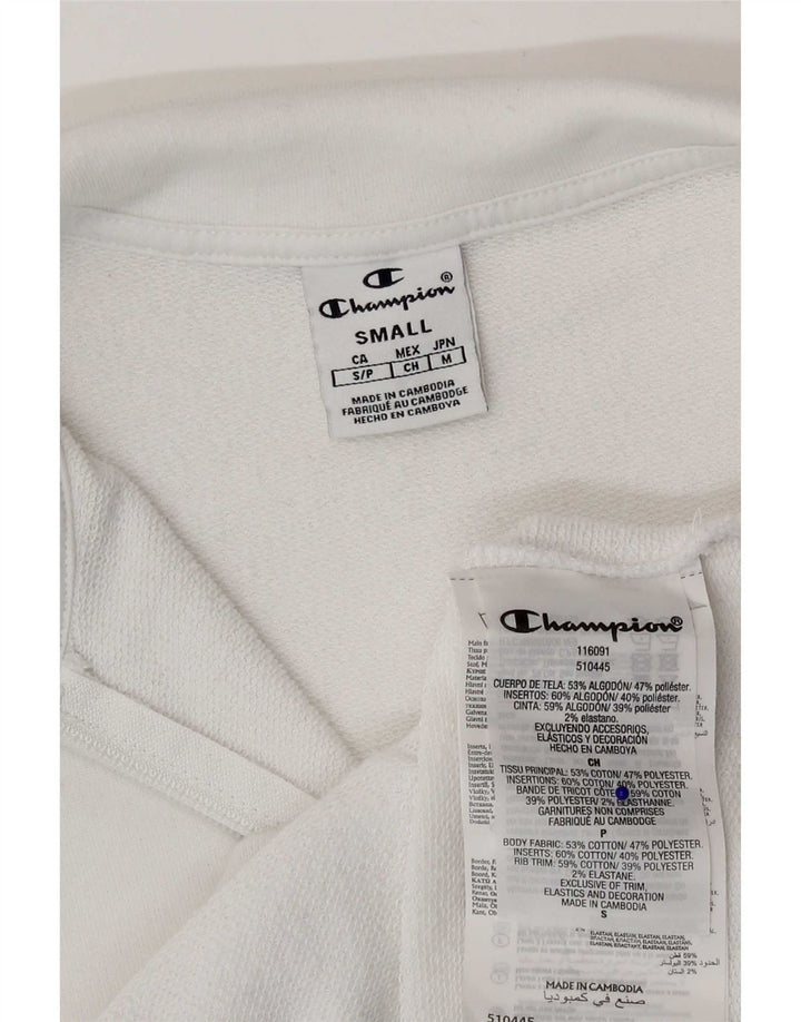 Champion Womens træningsdragt Topjakke UK 10 Small White Bomuld