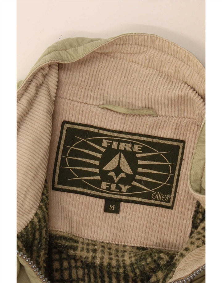 Etirel Herre Grafisk Loose Fit Bomber Jacket UK 38 Medium Green