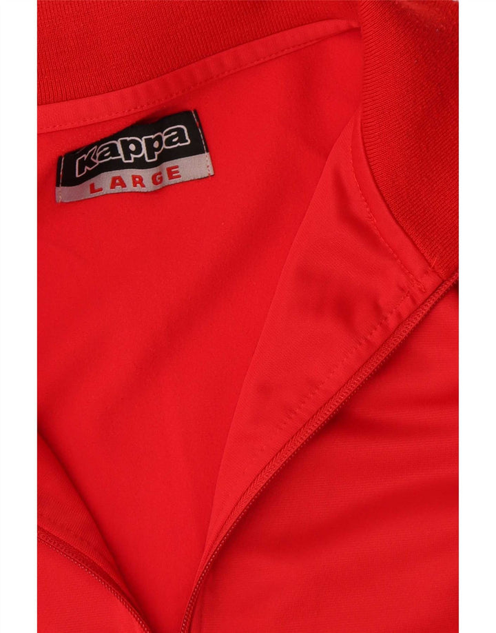 Kappa Træningsdragt til mænd Topjakke Stor Rød Colourblock Polyester
