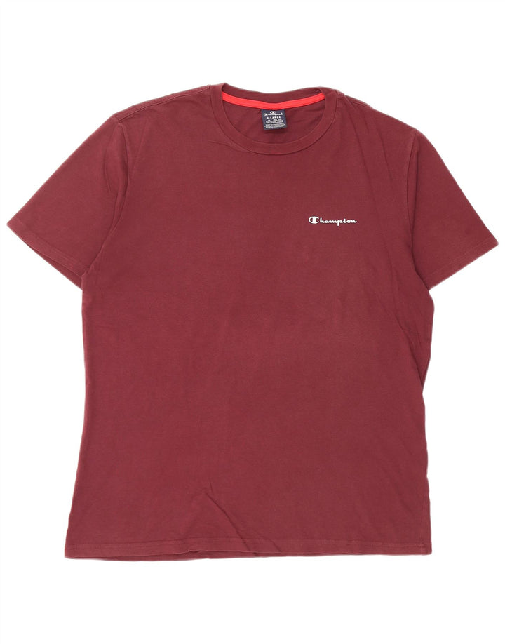 CHAMPION Mens T-Shirt Top XL Maroon