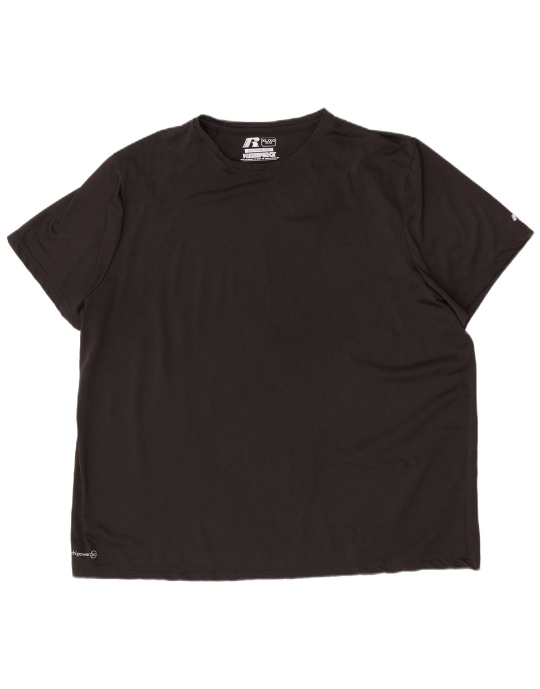 Russell Athletic Herre Dri-Power T-Shirt Top XL Sort Polyester