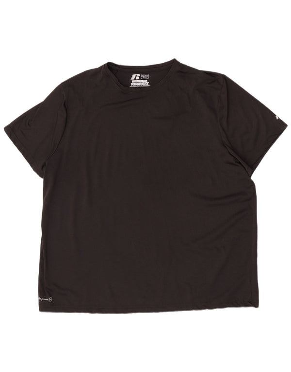 Russell Athletic Herre Dri-Power T-Shirt Top XL Sort Polyester