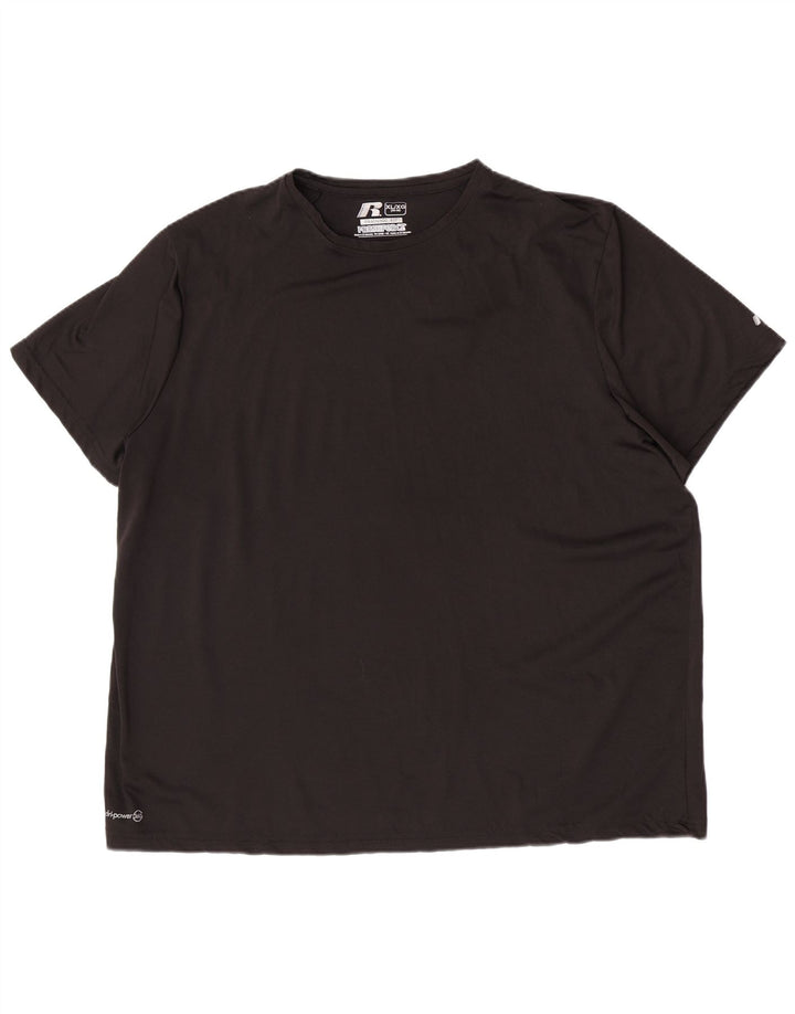 Russell Athletic Herre Dri-Power T-Shirt Top XL Sort Polyester