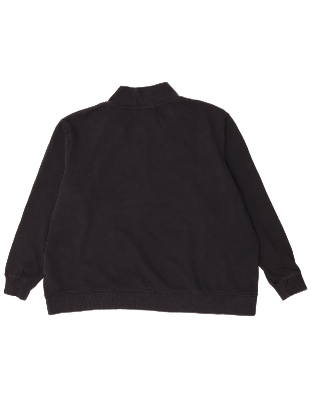 Marks & Spencer Dame 1/4 Zip Oversized Sweatshirt Jumper UK 18 XL Sort