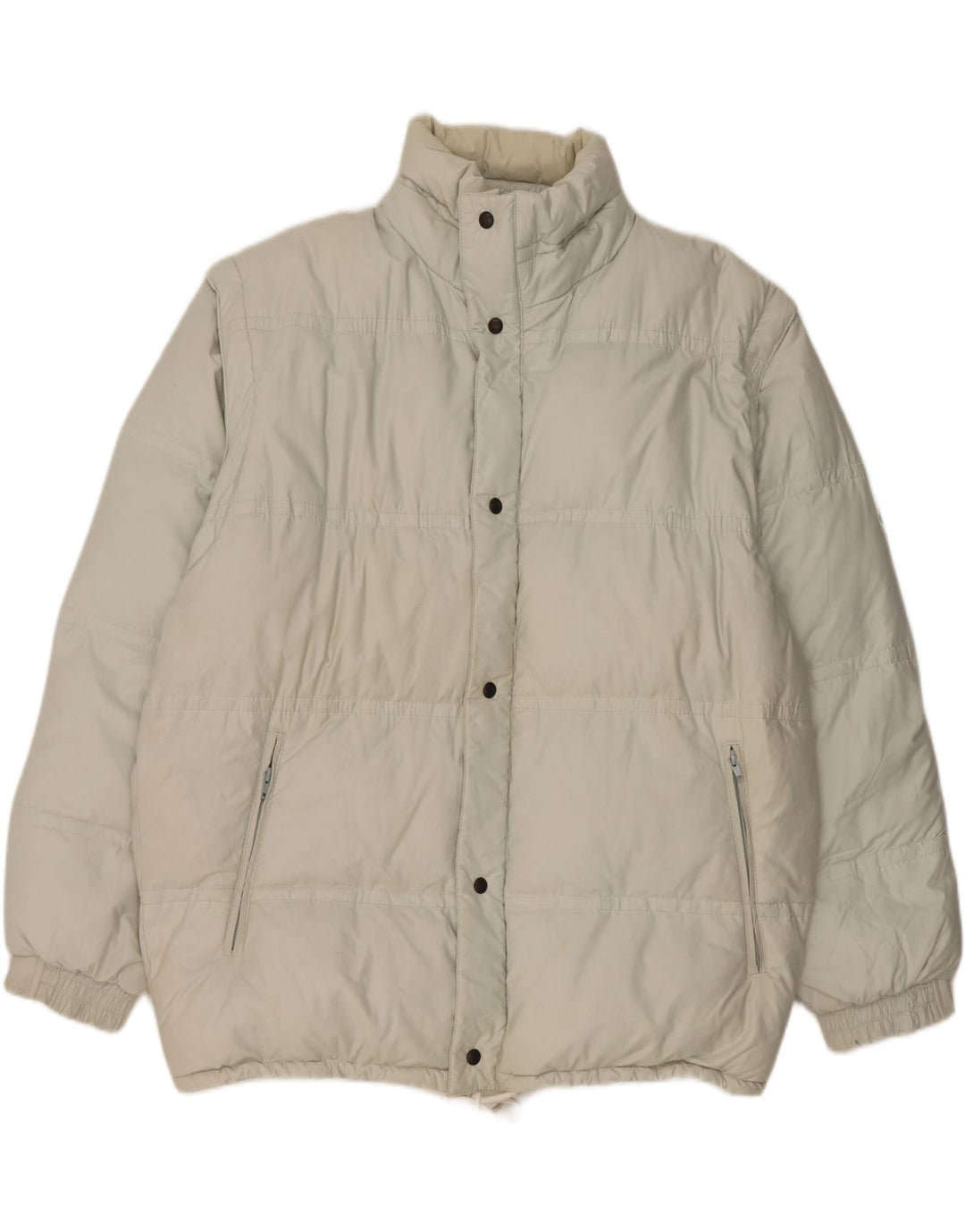 Martins polstret herrejakke UK 42 XL Hvid bomuld
