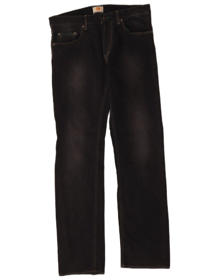 Hugo Boss Straight Jeans til mænd W32 L32 Sort