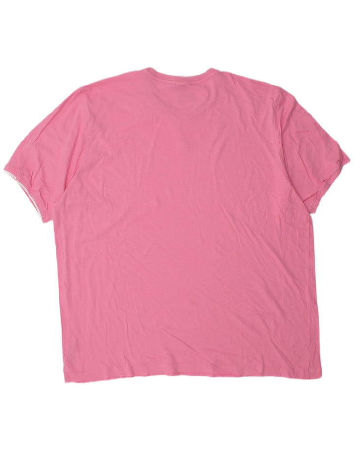 Adidas Herre T-Shirt Top 2XL Pink Bomuld