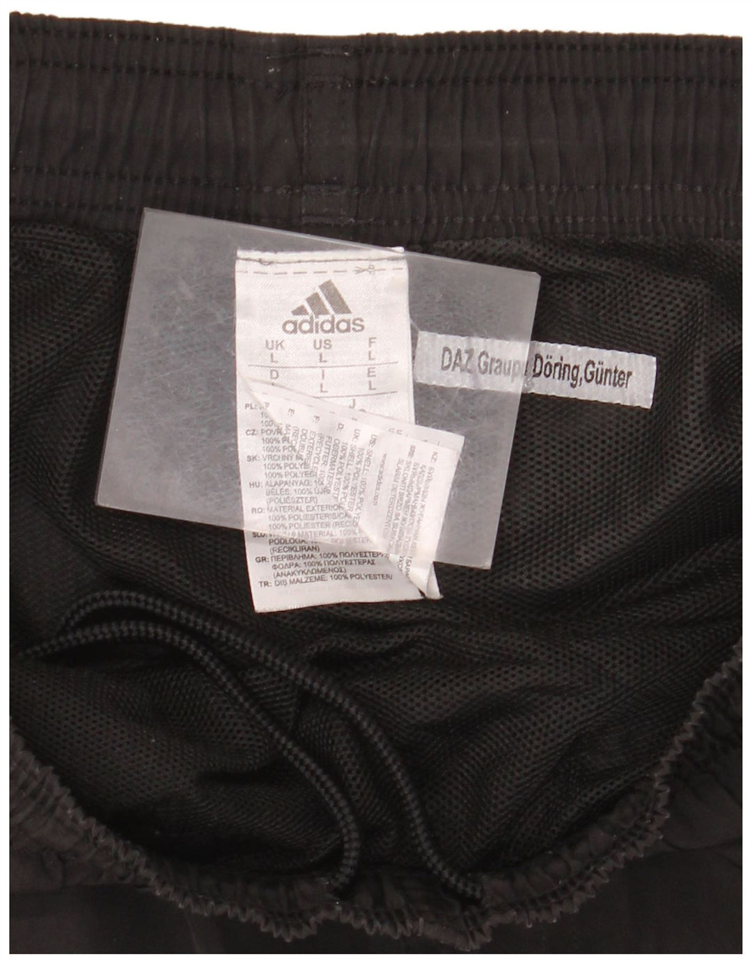 ADIDAS sportsshorts til kvinder UK 14 Stor sort polyester