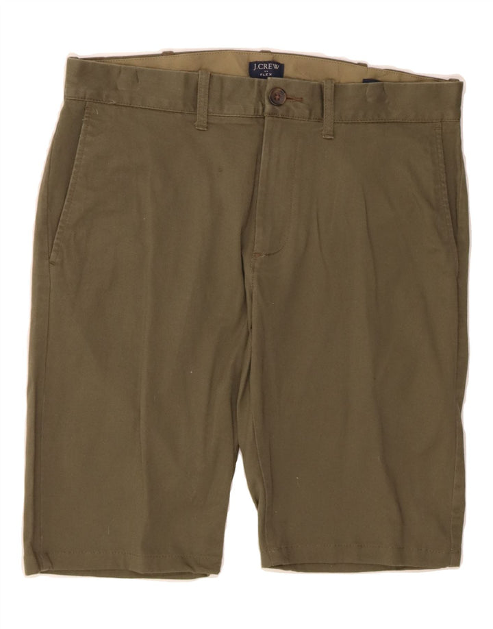 J. CREW Mens Flex Slim Chino Shorts W29 Small Khaki Cotton Vintage J. Crew and Second-Hand J. Crew from Messina Hembry 