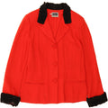 LUISA SPAGNOLI Womens 3 Button Blazer Jacket IT 48 XL Red Wool Vintage Luisa Spagnoli and Second-Hand Luisa Spagnoli from Messina Hembry 