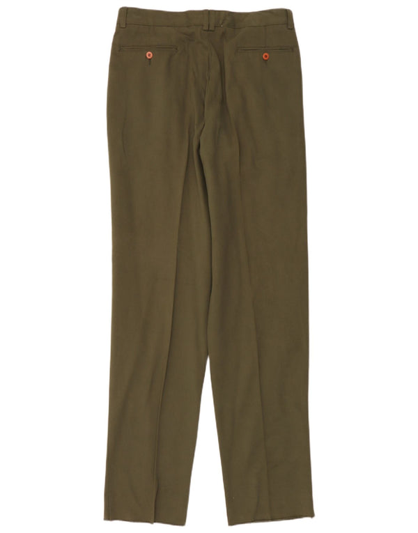 Eric Hatton Herre Pegged Chino Bukser IT 50 Large W34 L28 Grøn Bomuld