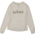CHAMPION Womens Graphic Sweatshirt Jumper UK 10 Small Grey Vintage Champion and Second-Hand Champion from Messina Hembry 